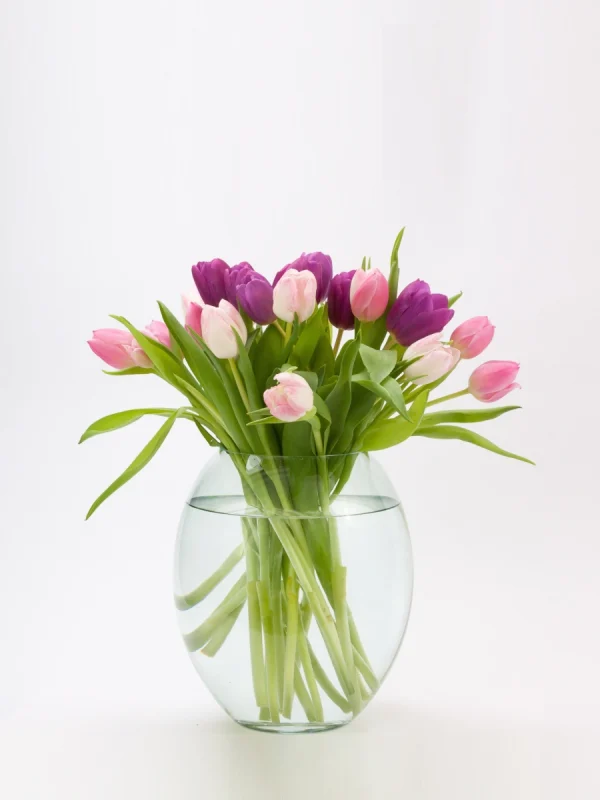 Vaso per fiori in vetro infrangibile